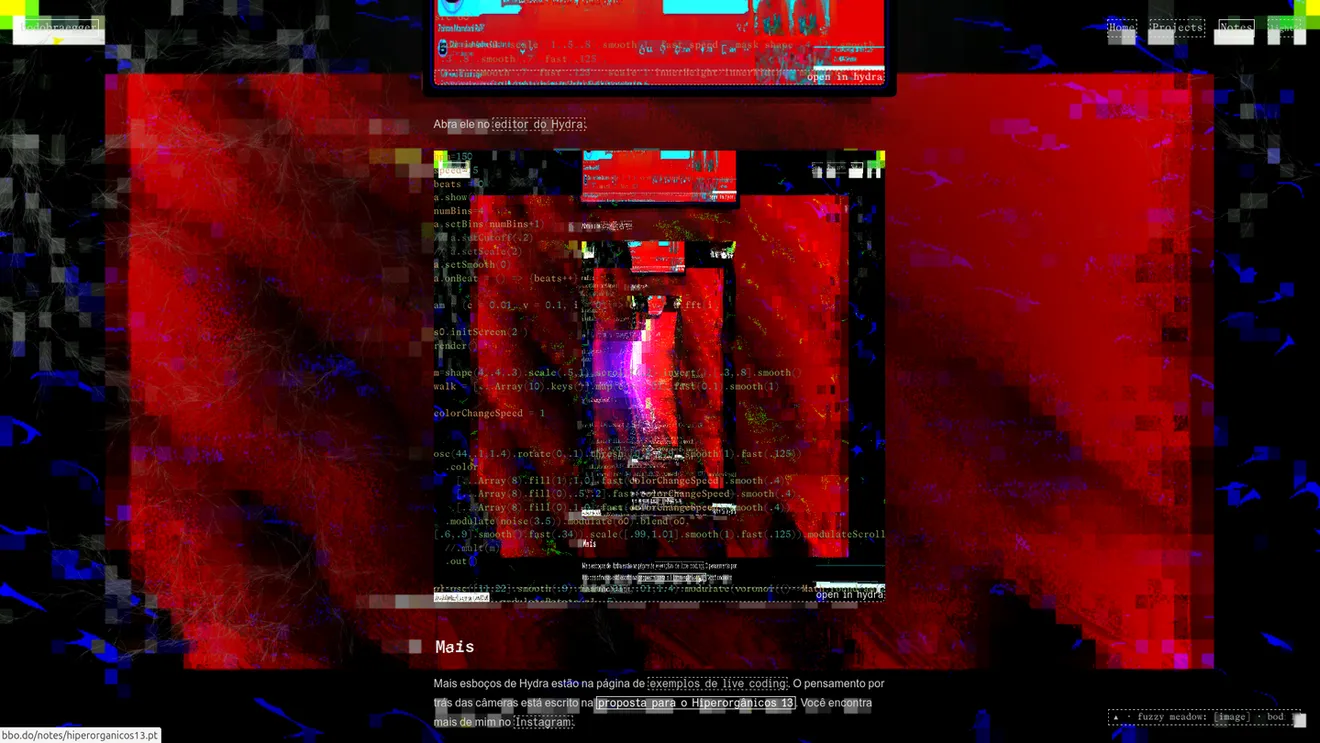 The same picture a moment later, broken into pixelated blocks